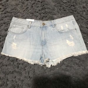 Light Wash Denim Shorts
